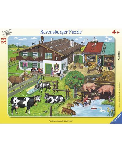 Παζλ Ravensburger 33 κομμάτια - Τα ζώα και οι οικογένειές τους - 1