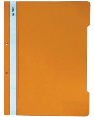 Φάκελος Leitz - με γραφομηχανή και διάτρηση, πορτοκαλί - 1
