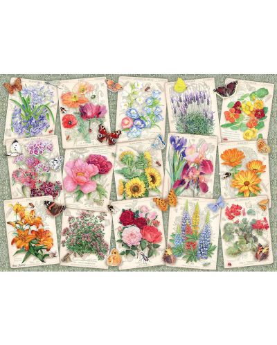 Παζλ Ravensburger 1000 κομμάτια  - Λουλούδια κήπου - 2