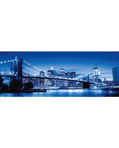 Πανοραμικό παζλ Ravensburger 1000 κομμάτια - Η φωτισμένη Νέα Υόρκη - 2