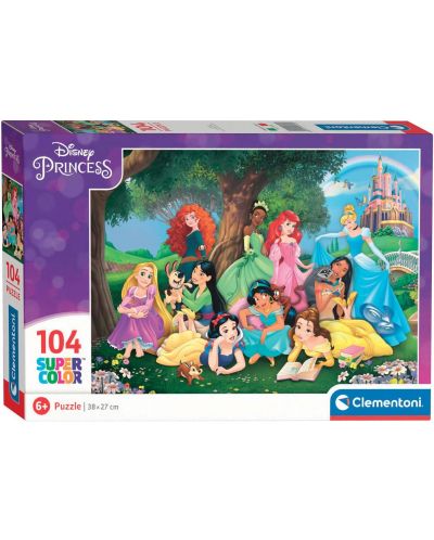 Παζλ Clementoni  104 κομμάτια - Πριγκίπισσες της Disney - 1
