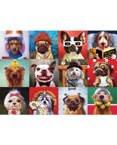 Παζλ Eurographics 1000 κομμάτια - Αστεία σκυλιά, Lucia Heffernan - 2