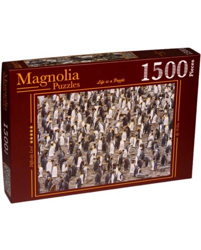 Παζλ Magnolia 1500 κομμάτια - Κολονία βασιλιάδων πιγκουίνων - 1