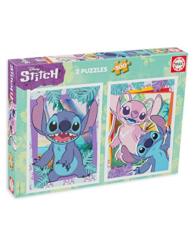 Παζλ Educa 2 x 500 κομμάτια - Stitch - 1