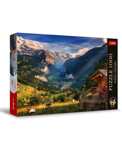 Παζλ  Trefl 1000 κομμάτια -Κοιλάδα Lauterbrunnen, Ελβετία - 1