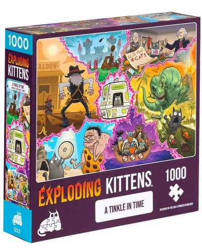 Παζλ Exploding Kittens 1000 κομμάτια-Ήχος στον χρόνο - 1