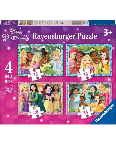 Παζλ  Ravensburger 4 σε 1 - Πριγκίπισσες της Disney - 1