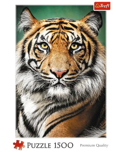Παζλ Trefl 1500 κομμάτια -Πορτρέτο τίγρης - 1