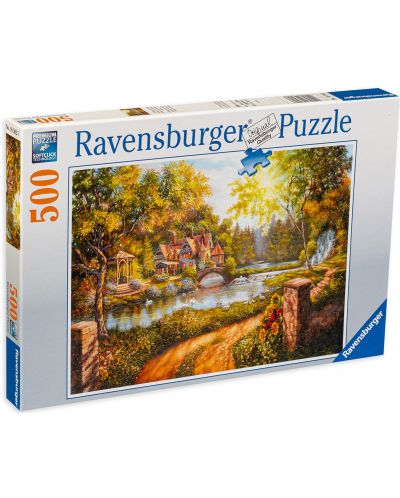 Παζλ Ravensburger από 500 κομμάτια - Βίλα στο ποτάμι - 1