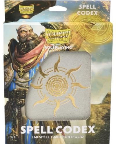Φάκελο αποθήκευσης καρτών Dragon Shield Spell Codex - Ashen White (160 τεμ.) - 4