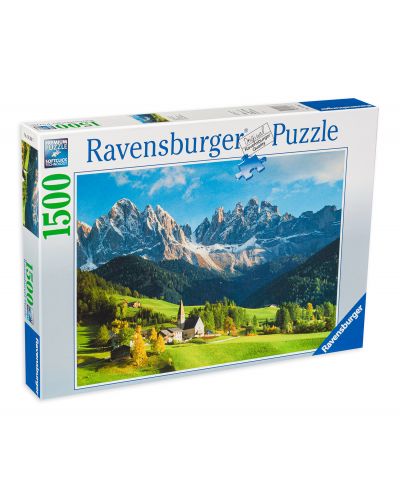 Παζλ Ravensburger  1500 κομμάτια  -Θέα στους Δολομίτες - 1