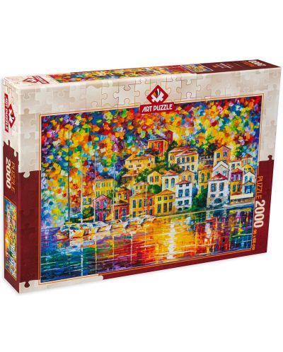 Παζλ Art Puzzle 2000 κομμάτια-Πολύχρωμο λιμάνι - 1