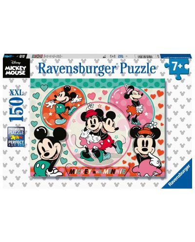 Παζλ Ravensburger 150 XXL κομμάτια   - Μίκυ Μάους και Μίνι Μάους - 1