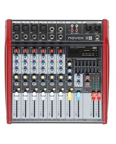 Μίκτης ήχου Novox - M8, κόκκινος - 1
