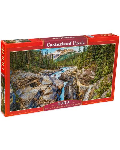 Πανοραμικό παζλ Castorland 4000 κομμάτια -Εθνικό πάρκο Banff, Καναδάς - 1