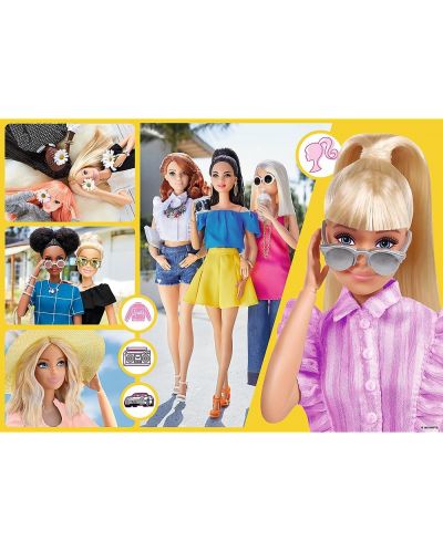 Παζλ με γκλίτερ Trefl 100 κομμάτια - Glitter Barbie / Mattel, Barbie - 2