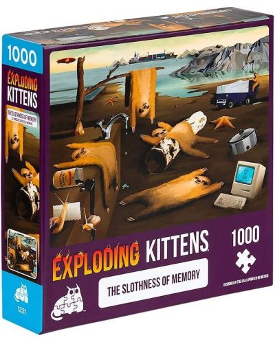 Παζλ Exploding Kittens 1000 κομμάτια-Η νωθρότητα της μνήμης - 1