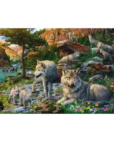 Παζλ Ravensburger από 1500 κομμάτια - Λύκοι - 2