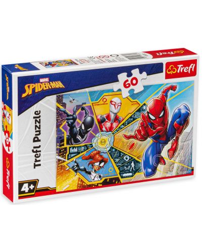 Παζλ Trefl 60 κομμάτια -Spiderman σε δράση - 1