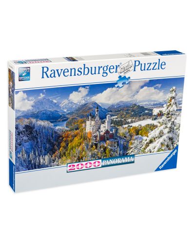 Πανοραμικό παζλ Ravensburger 2000 κομμάτια - Κάστρο Νόισβανσταϊν - 1