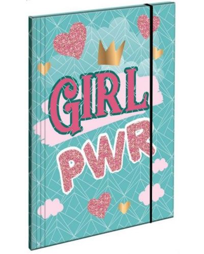 Φάκελος με λάστιχο S. Cool - Girl Pwr - 1