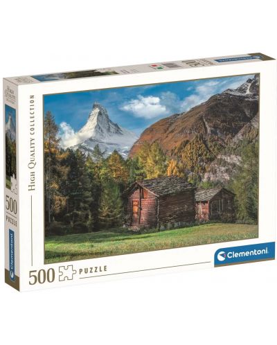 Παζλ Clementoni 500 κομμάτια -Charming Matterhorn - 1