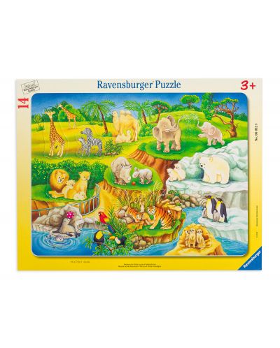 Παζλ Ravensburger 14 κομμάτια - Επίσκεψη στον ζωολογικό κήπο - 1