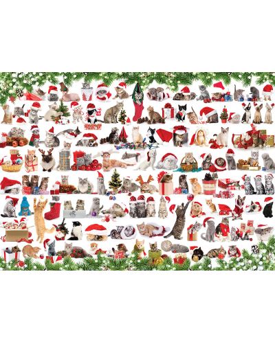 Παζλ Eurographics 1000 κομμάτια - Χριστουγεννιάτικα γατάκια - 2