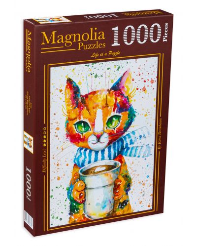Παζλ Magnolia από 1000 κομμάτια - Πολύχρωμο γατάκι - 1