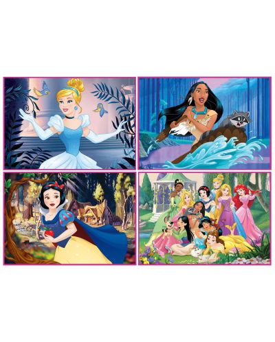 Παζλ Educa 4 σε 1 - Οι πριγκίπισσες της Disney  - 2