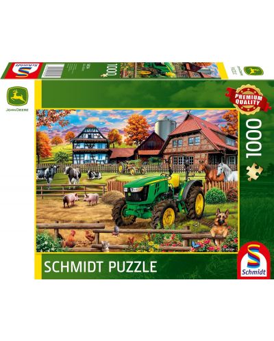 Παζλ Schmidt 1000 κομμάτια - J.Deere-Farm w.tractor - 1