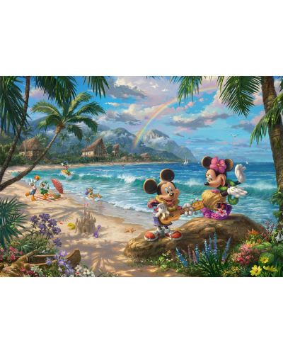 Παζλ Schmidt από 1000 κομμάτια - Η Minnie και ο Mickey στη Χαβάη - 2