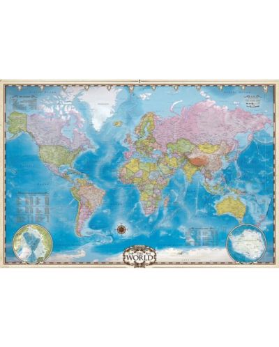 Παζλ Eurographics 2000 κομμάτια - Ο χάρτης του κόσμου - 2