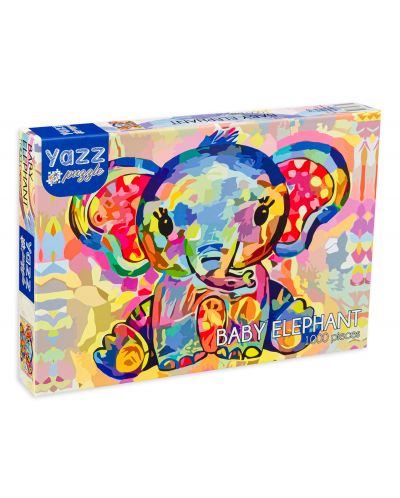 Παζλ   Yazz Puzzle  1000 κομμάτια - Μωρό ελέφαντα - 1