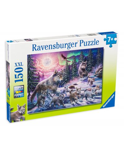 Παζλ Ravensburger 150 κομμάτια XXL - Λύκοι από το βορρά - 1