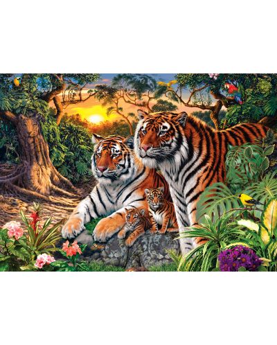 Παζλ Master Pieces  500 κομμάτια - Τίγρεις στη ζούγκλα   - 2