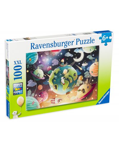 Παζλ Ravensburger 100 κομμάτια XXL - Φανταστικοί πλανήτες - 1