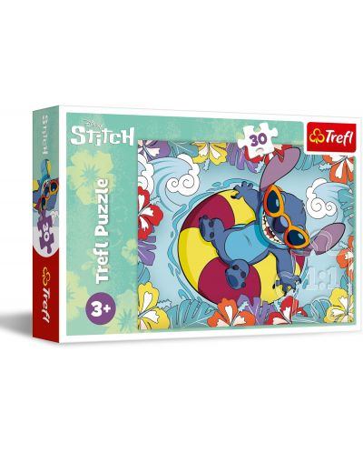 Παζλ Trefl 30 κομμάτια  - Lilo και Stitch σε διακοπές - 1