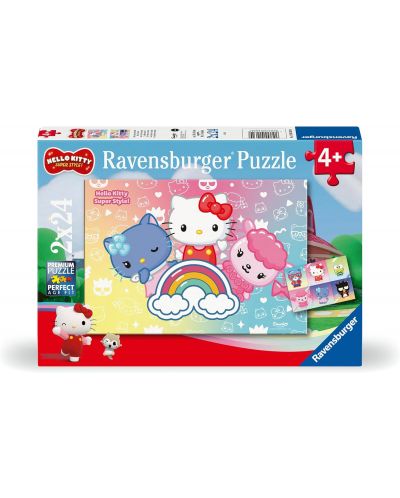 Παζλ Ravensburger  2х24 κομμάτια  - Hello Kitty - 1