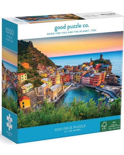 Παζλ  Good Puzzle 1000 τεμαχίων - Ηλιοβασίλεμα στο Cinque Terre - 1