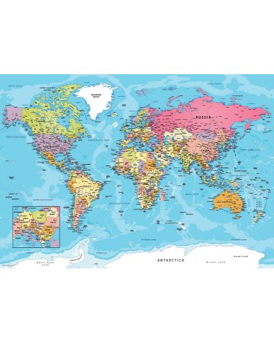 Παζλ Eurographics  550 κομμάτια - Χάρτης του κόσμου - 2