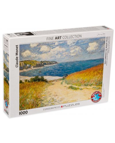 Παζλ Eurographics 1000 κομμάτια – Road Through Cereal Field,Claude Monet - 1