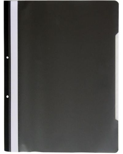 Φάκελος Spree - Classic, με διάφανη όψη και διάτρηση, Α4, μαύρο - 1