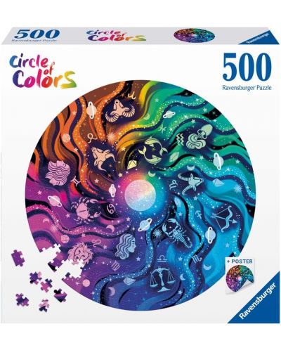 Παζλ Ravensburger 500 κομμάτια - Circle of Colors: Αστρολογία - 1