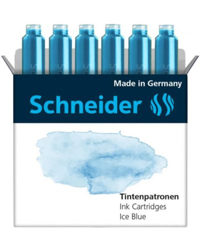 Κασέτες πένας Schneider - Παγωμένο, 6 τεμάχια - 1