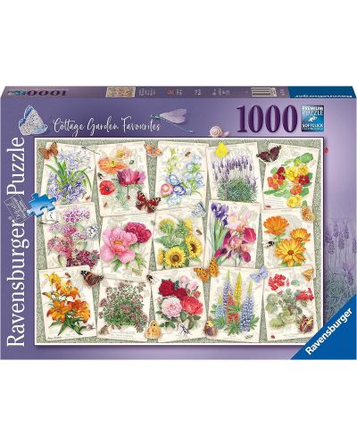 Παζλ Ravensburger 1000 κομμάτια  - Λουλούδια κήπου - 1