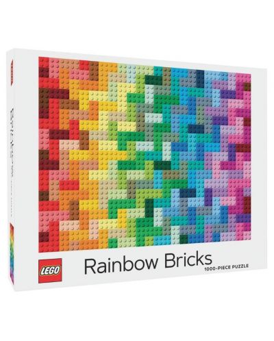 Παζλ Chronicle Books από 1000 κομμάτια - Χρωματιστά εξαρτήματα Lego - 1