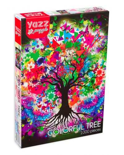 Παζλ Yazz Puzzle  1000 κομμάτια - Πολύχρωμο δέντρο - 1