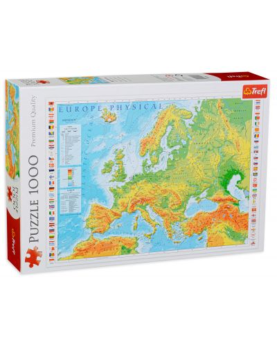 Παζλ Trefl 1000 κομμάτια - Ο χάρτης της Ευρώπης - 1