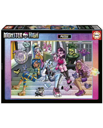 Παζλ Educa 1000 κομμάτια - Monster High - 1